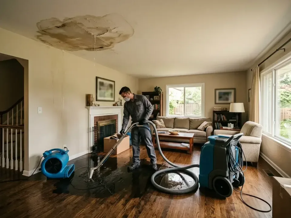 attic-pipe-burst-ceiling-drip-008 — frequently asked questions, Water Damage Restoration & Carpet Care in Tomah, WI